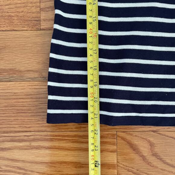 Lauren Ralph Lauren Womens Knit Sweater Small Petite Navy Striped Casual Classic - Picture 7 of 7